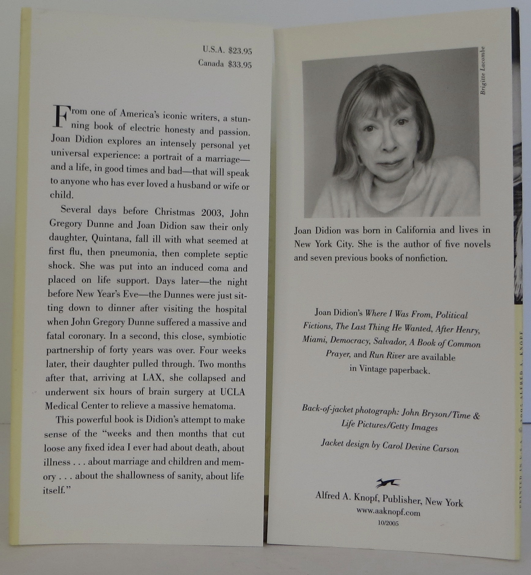 The Year Of Magical Thinking Joan Didion 11th Printing The year of magical thinking joan didion 11th printing